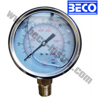 (YTN-100A) 100mm liquid filled pressure gauges