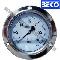 (YTN-100BD) 100mm oil filled pressure gauges with flange