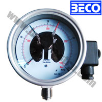 (YBX-100A) Three contacts pressure gauges switch