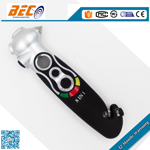 Multifunction eight in one digital tire pressure gauge