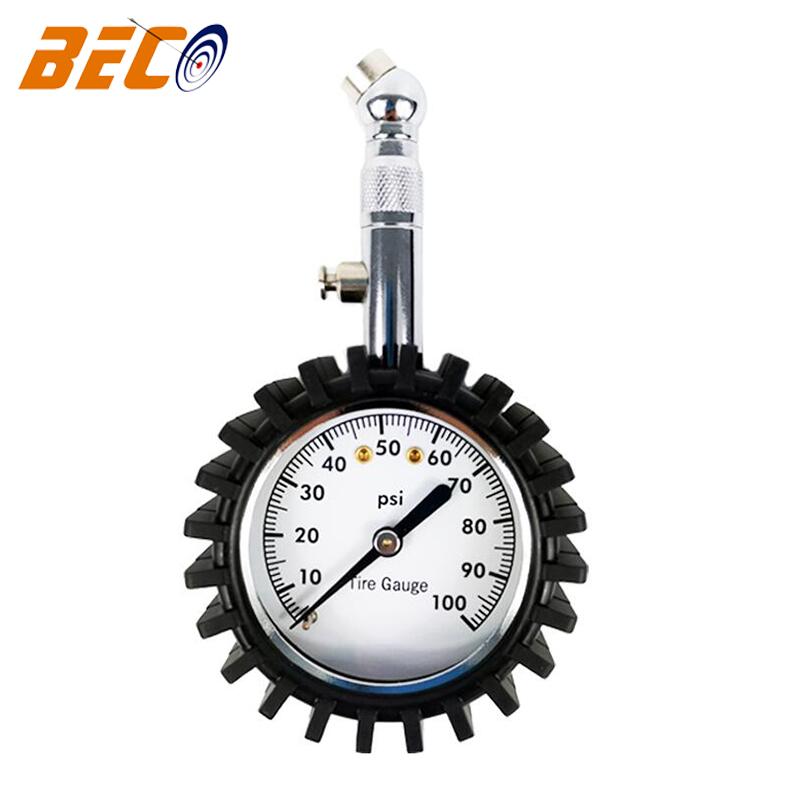 360 degree swivel chuck dial tire pressure gauge for sale